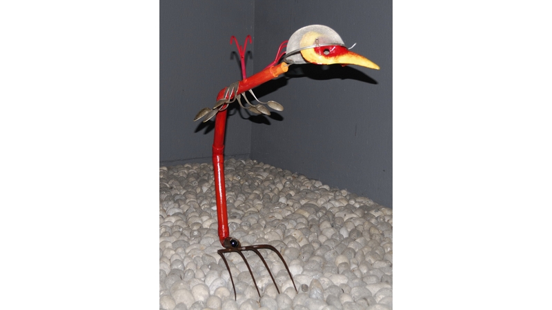 Michel_Derozier Sculpture_Objet Poulet cosmic 01